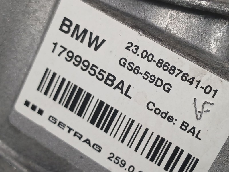 Recambio de caja cambios para mini mini (f56) cooper d referencia OEM IAM 1799955BAL 2300868764101 GS659DG