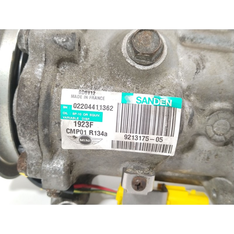 Recambio de compresor aire acondicionado para mini mini countryman (r60) cooper d referencia OEM IAM 9213175 921317505 SD6V12