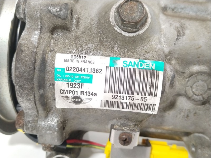 Recambio de compresor aire acondicionado para mini mini countryman (r60) cooper d referencia OEM IAM 9213175 921317505 SD6V12