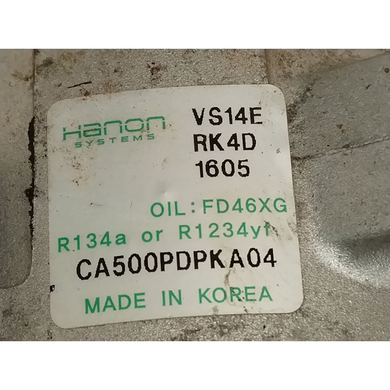 Recambio de compresor aire acondicionado para hyundai i30 (pde, pd, pden) 1.5 referencia OEM IAM CA500PDPKA04 97701G4500 
