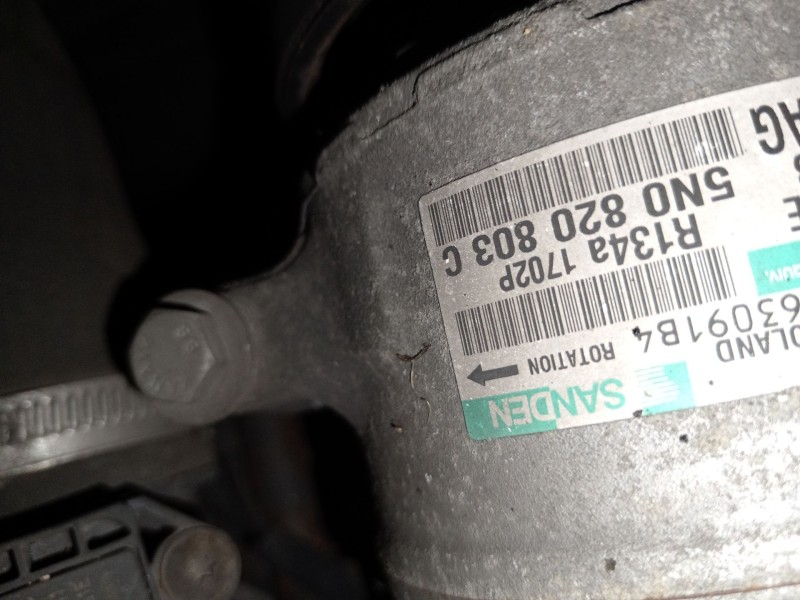 Recambio de compresor aire acondicionado para skoda fabia ii (542) 1.6 tdi referencia OEM IAM 5N0820803C PXE14 
