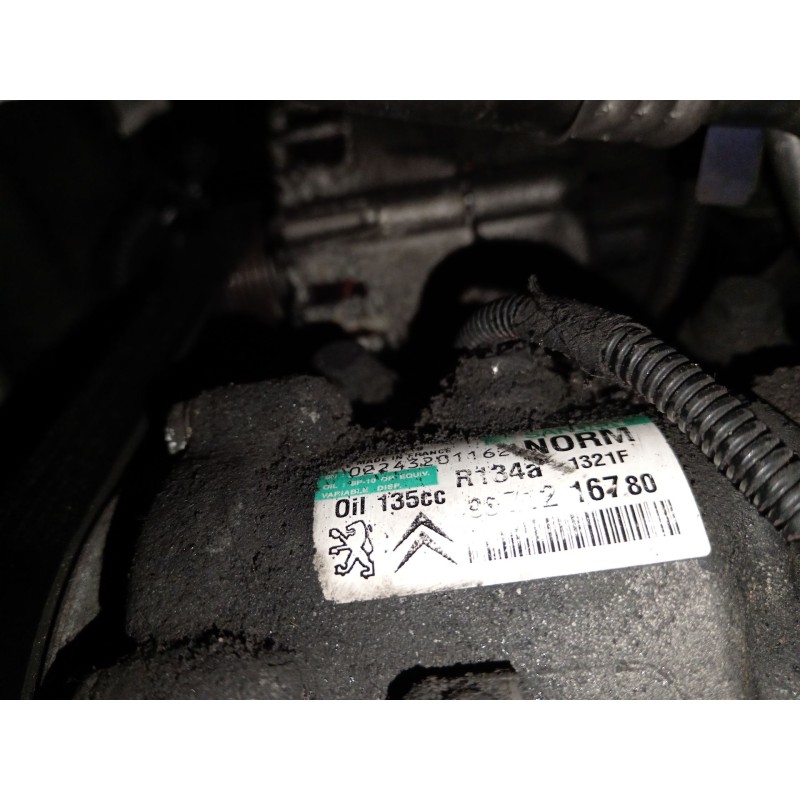 Recambio de compresor aire acondicionado para peugeot 5008 (0u_, 0e_) 1.6 hdi referencia OEM IAM 9671216780 SD7C16 