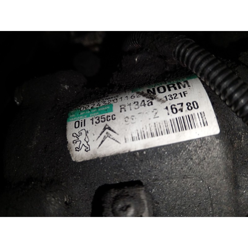 Recambio de compresor aire acondicionado para peugeot 5008 (0u_, 0e_) 1.6 hdi referencia OEM IAM 9671216780 SD7C16 