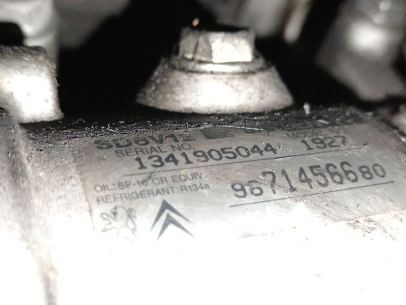 Recambio de compresor aire acondicionado para peugeot bipper (aa_) 1.4 hdi referencia OEM IAM 9671456680 SD6V12 