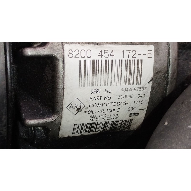 Recambio de compresor aire acondicionado para nissan primastar furgoneta (x83) 2.0 dci 115 referencia OEM IAM 8200454172  