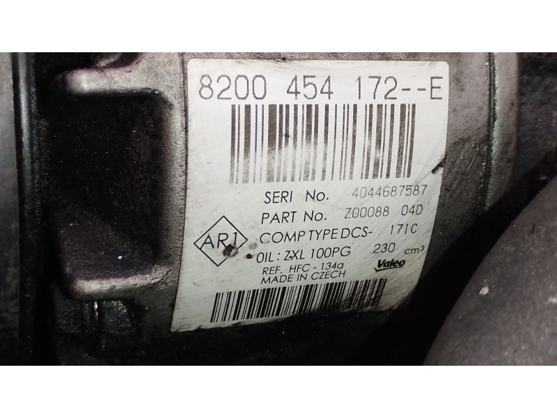 Recambio de compresor aire acondicionado para nissan primastar furgoneta (x83) 2.0 dci 115 referencia OEM IAM 8200454172  