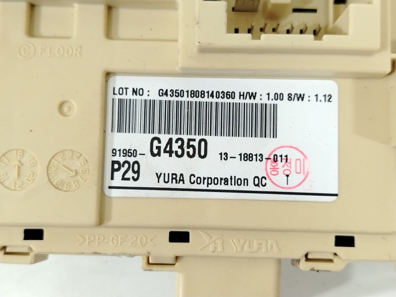 Recambio de caja reles / fusibles para hyundai i30 (pde, pd, pden) 1.6 crdi referencia OEM IAM 91950G4350  