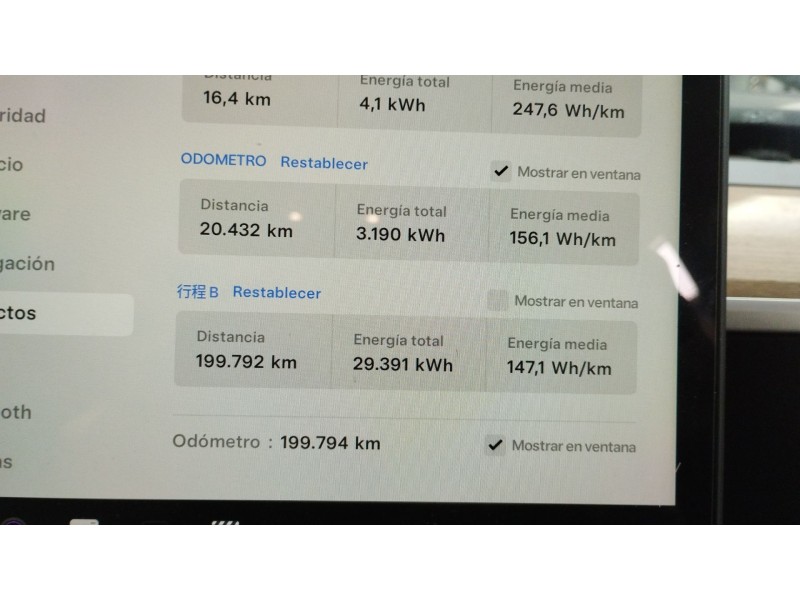 Recambio de pantalla multifuncion para tesla model 3 (5yj3) ev referencia OEM IAM 108954300J 108954300K 