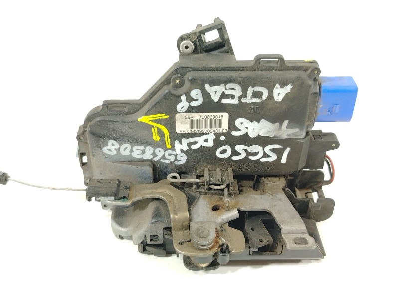 Recambio de cerradura puerta trasera derecha para seat altea (5p1) 1.9 tdi referencia OEM IAM 7L0839016  