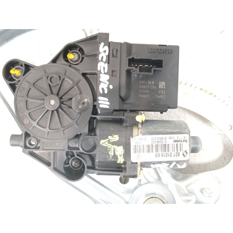 Recambio de elevalunas trasero izquierdo para renault scénic iii (jz0/1_) 1.2 tce referencia OEM IAM 827310166R 966416102 