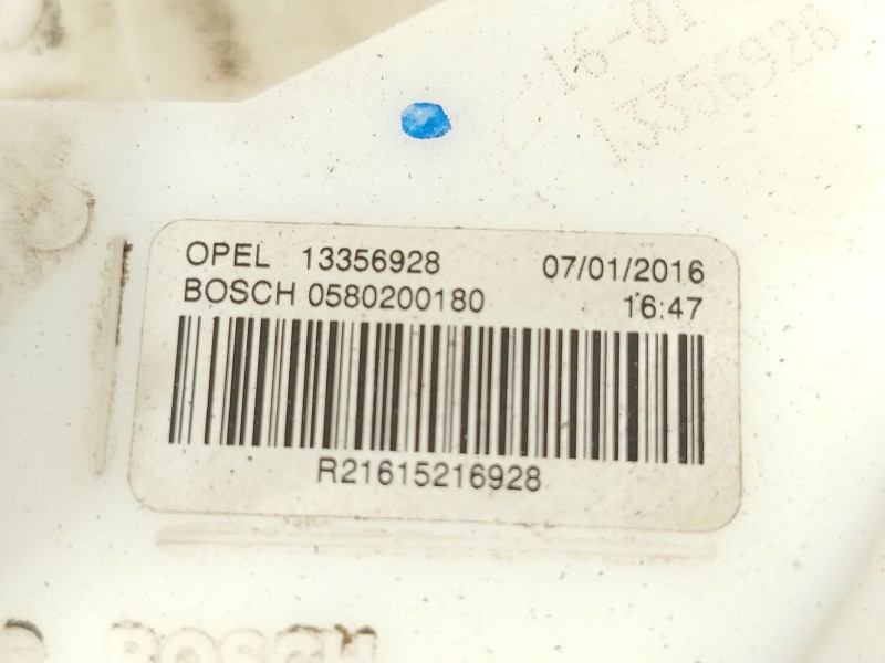 Recambio de bomba combustible para opel adam unlimited ecoflex referencia OEM IAM 13356928 0580200180 