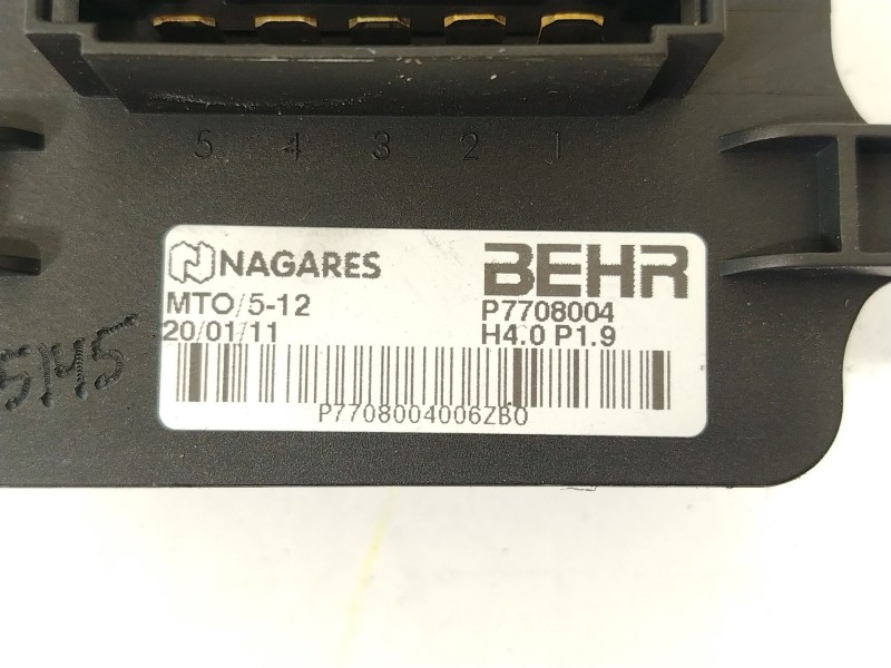 Recambio de resistencia calefaccion para peugeot 5008 (0u_, 0e_) 1.6 hdi referencia OEM IAM P7708004  
