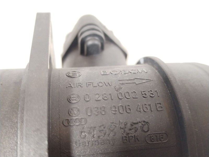 Recambio de caudalimetro para seat leon (1p1) 1.9 tdi referencia OEM IAM 038906461B  
