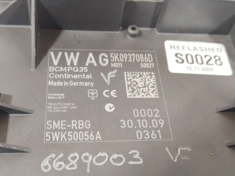 Recambio de modulo electronico para seat leon (1p1) 1.9 tdi referencia OEM IAM 5K0937086D  