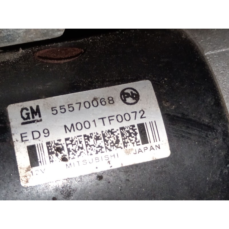 Recambio de motor arranque para opel astra j (p10) 1.6 cdti (68) referencia OEM IAM 55570068  M001TF0072