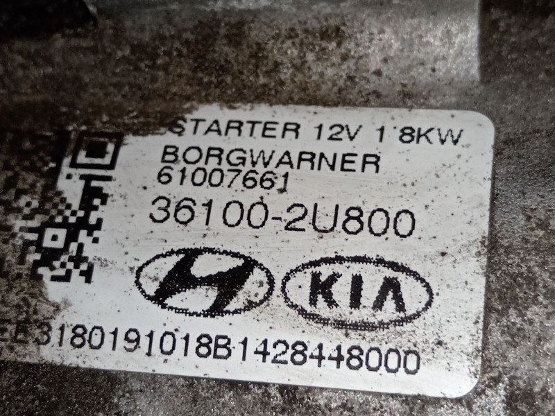 Recambio de motor arranque para hyundai i30 (pde, pd, pden) 1.6 crdi referencia OEM IAM 361002U800 61007661 