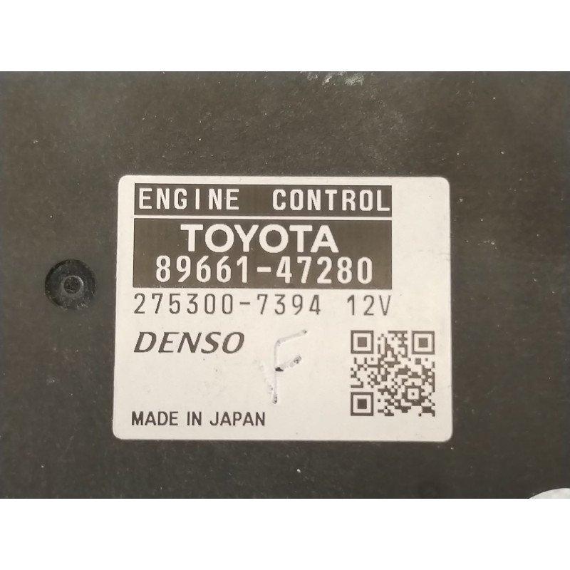 Recambio de centralita motor uce para toyota prius (_w3_) 1.8 hybrid (zvw3_) referencia OEM IAM 8966147280 2753007394 