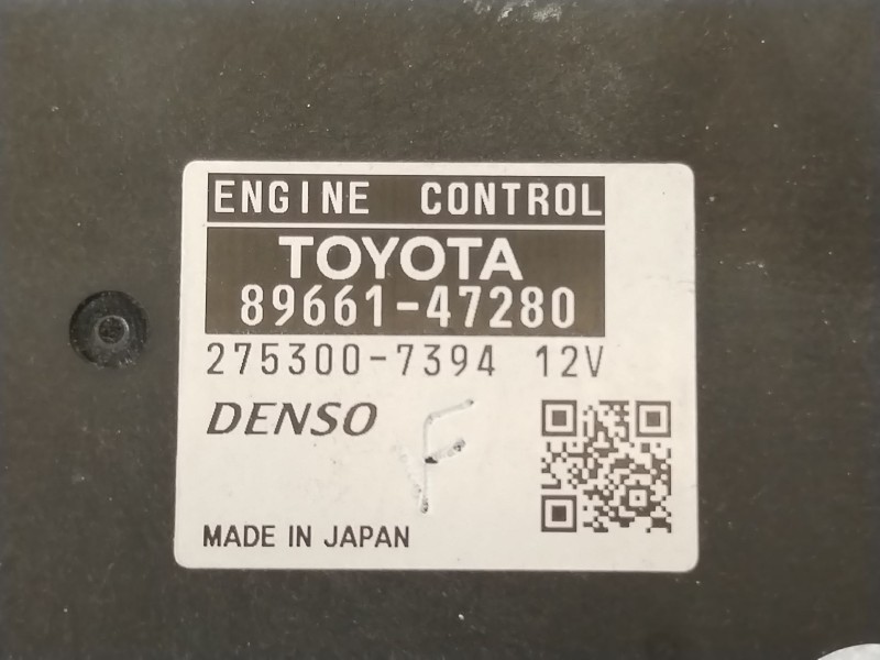 Recambio de centralita motor uce para toyota prius (_w3_) 1.8 hybrid (zvw3_) referencia OEM IAM 8966147280 2753007394 