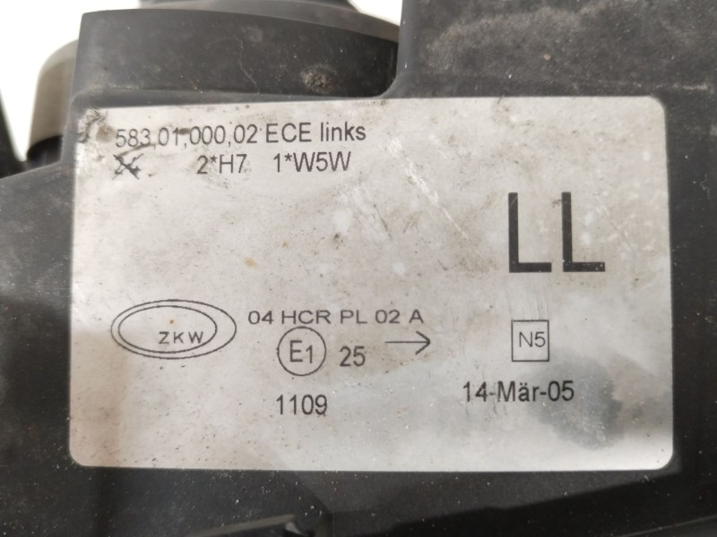 Recambio de faro izquierdo para bmw 3 (e46) 318 i referencia OEM IAM 63127165769 5830100002 