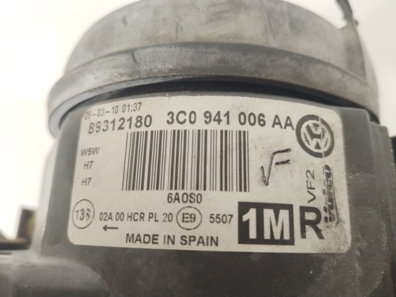 Recambio de faro derecho para volkswagen passat b6 (3c2) 2.0 tdi 16v referencia OEM IAM 3C0941006AA 89312180 