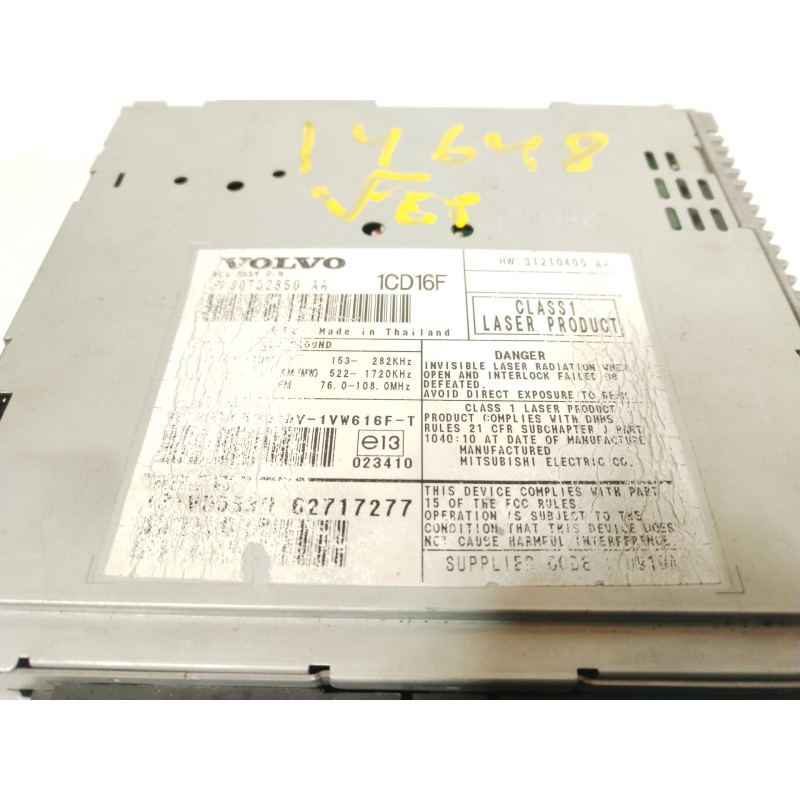 Recambio de sistema audio / radio cd para volvo s40 ii (544) 2.0 d referencia OEM IAM 30732850 31210405AA 