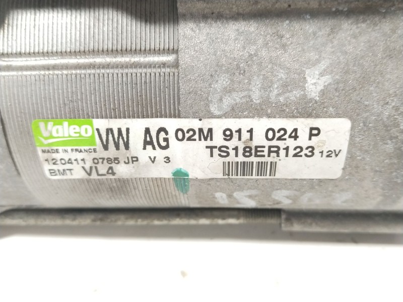 Recambio de motor arranque para volkswagen golf vi (5k1) 2.0 tdi referencia OEM IAM 02M911024P TS18ER123 