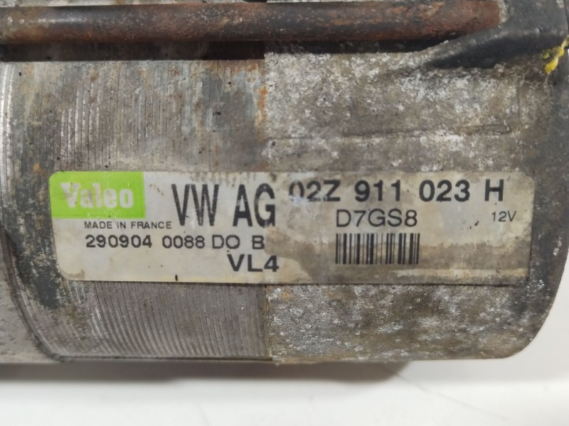 Recambio de motor arranque para seat altea (5p1) 1.9 tdi referencia OEM IAM 02Z911023H  