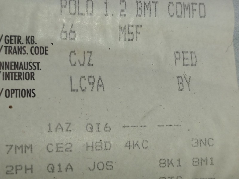 Recambio de caja cambios para volkswagen polo v (6r1, 6c1) 1.2 tsi 16v referencia OEM IAM PED  