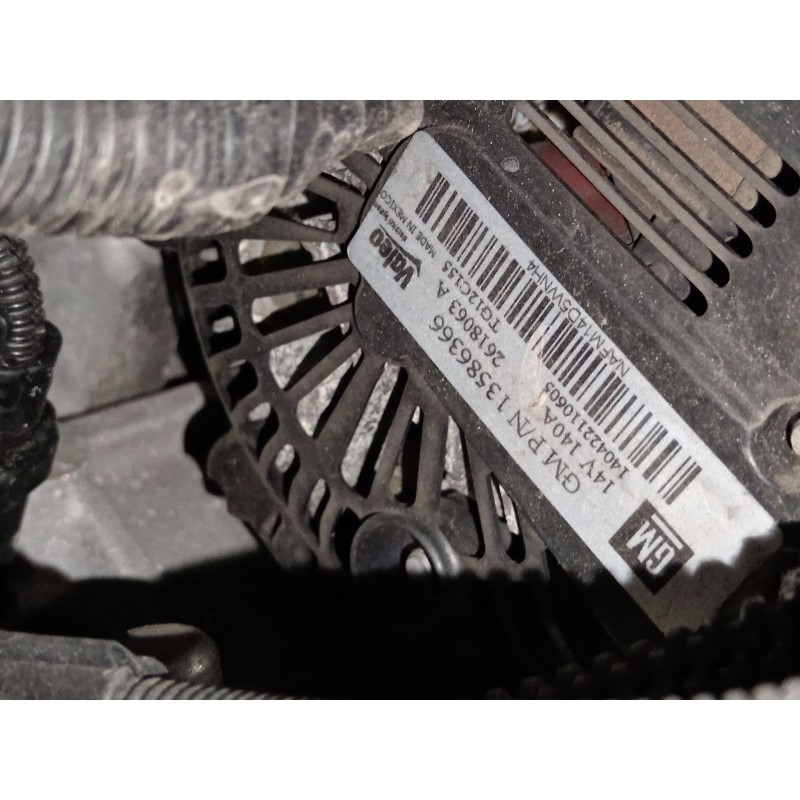 Recambio de alternador para opel astra j (p10) 1.6 cdti (68) referencia OEM IAM 13586366 TG12C155 2618063A