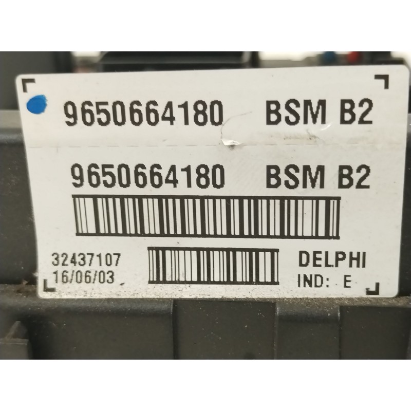 Recambio de caja reles / fusibles para peugeot 206 hatchback (2a/c) 1.4 i referencia OEM IAM 9650664180 BSMB2 