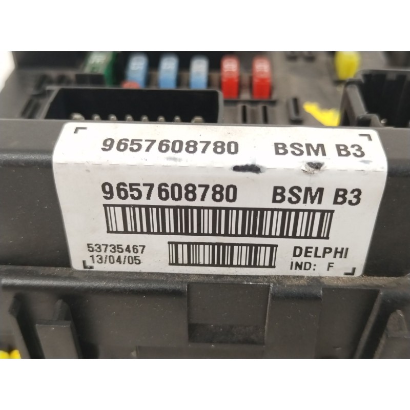 Recambio de caja reles / fusibles para peugeot 206 hatchback (2a/c) 1.6 i referencia OEM IAM 9657608780 BSMB3 