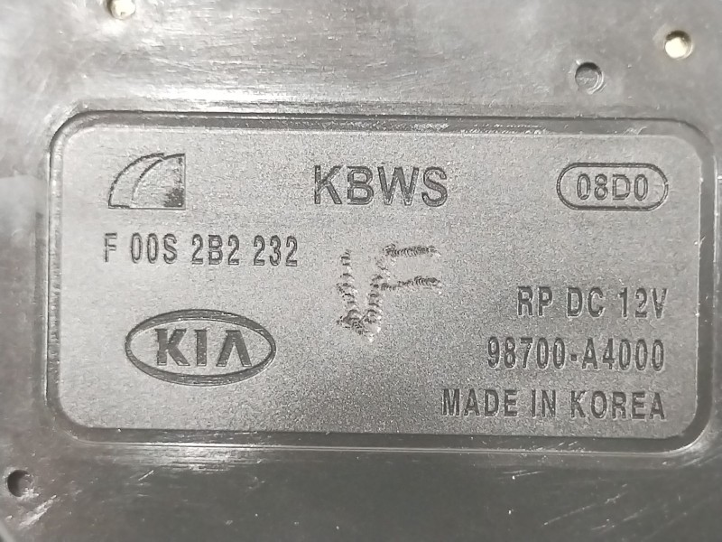 Recambio de motor limpia trasero para kia carens iv 1.6 gdi referencia OEM IAM 98700A4000 F00S282232 F00S2B4116