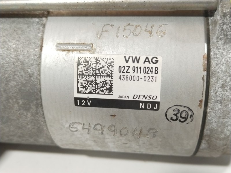 Recambio de motor arranque para volkswagen touran (5t1) 1.6 tdi referencia OEM IAM 02Z911024B 4380000231 