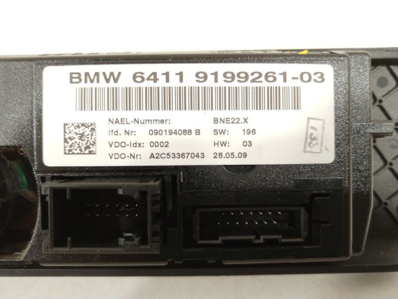 Recambio de mando climatizador para bmw 3 coupé (e92) 320 i referencia OEM IAM 64119199261  