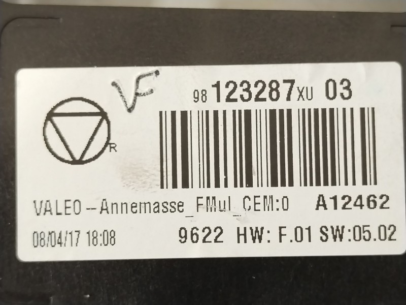 Recambio de mando multifuncion para citroën c3 iii (sx) 1.2 thp 110 referencia OEM IAM 98123287XU  
