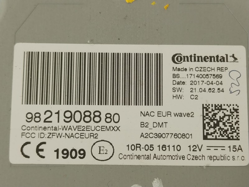 Recambio de sistema navegacion gps para citroën c3 iii (sx) 1.2 thp 110 referencia OEM IAM 9821908880  