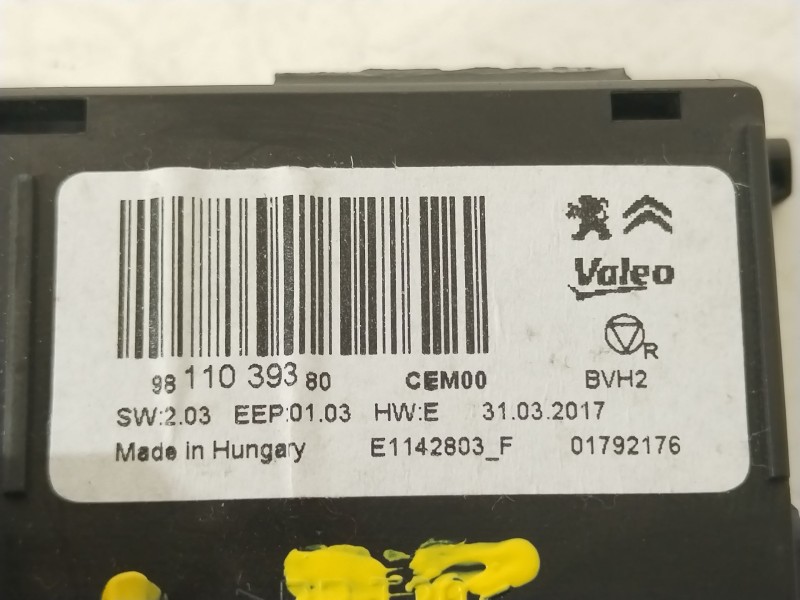 Recambio de modulo electronico para citroën c3 iii (sx) 1.2 thp 110 referencia OEM IAM 9811039380  