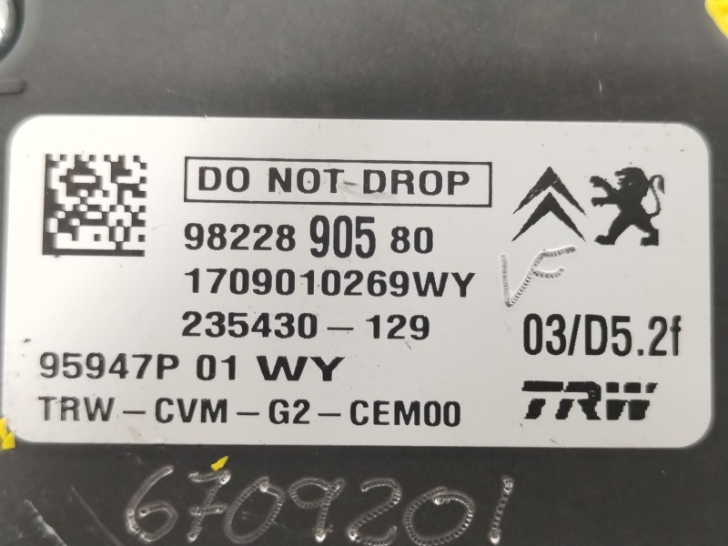 Recambio de camara para citroën c3 iii (sx) 1.2 thp 110 referencia OEM IAM 9822890580  