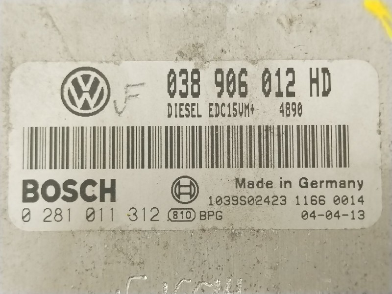 Recambio de centralita motor uce para seat toledo ii (1m2) 1.6 referencia OEM IAM 038906012HD 0281011312 