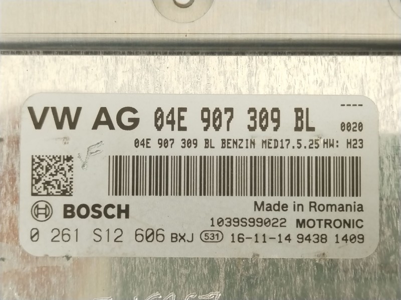 Recambio de centralita motor uce para seat leon (5f1) 1.2 tsi referencia OEM IAM 04E907309BL 0261S12606 