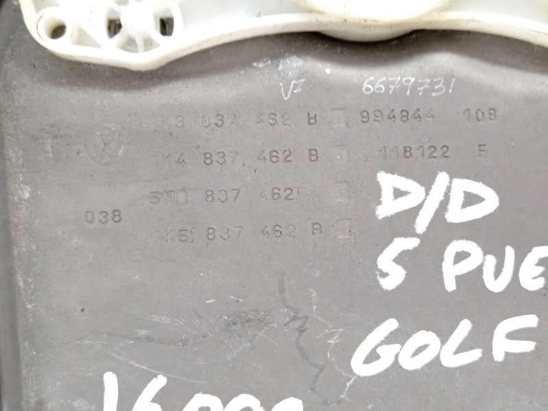 Recambio de elevalunas delantero derecho para volkswagen golf v (1k1) 1.4 tsi referencia OEM IAM 1K4837402S 1K0959792J 