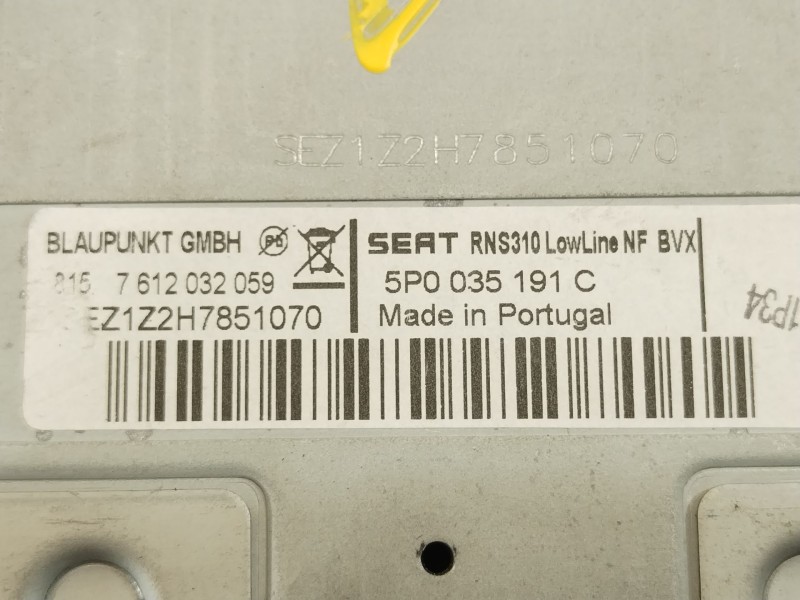 Recambio de sistema navegacion gps para volkswagen golf vi (5k1) 2.0 gti referencia OEM IAM 5P0035191C  