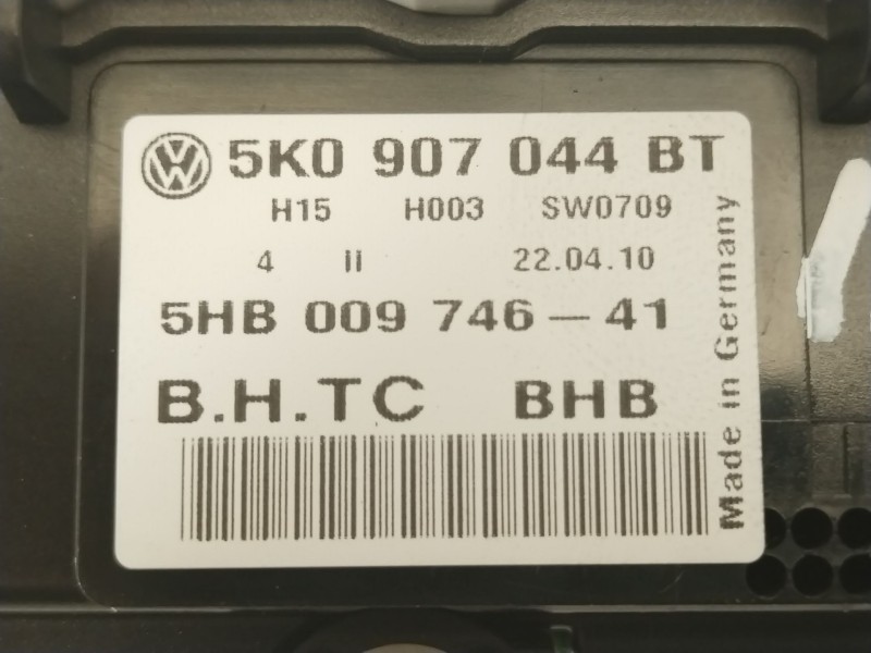 Recambio de mando climatizador para volkswagen golf vi (5k1) 2.0 gti referencia OEM IAM 5K0907044BT  