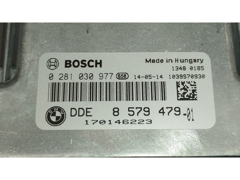 Recambio de centralita motor uce para bmw 1 (f20) 116 d referencia OEM IAM 8579479 0281030977 
