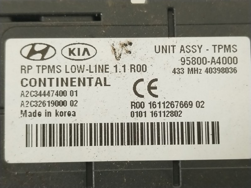 Recambio de modulo electronico para kia carens iv 1.6 gdi referencia OEM IAM 95800A4000  