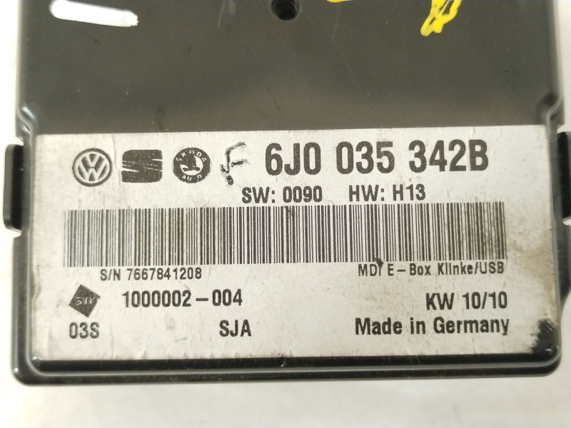 Recambio de modulo electronico para seat ibiza iv (6j5, 6p1) 1.6 tdi referencia OEM IAM 6J0035342B  