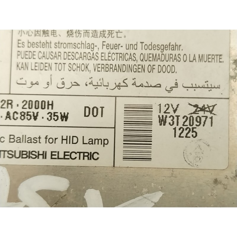 Recambio de centralita faros xenon para mitsubishi asx (ga_w_) 1.8 di-d (ga6w) referencia OEM IAM W3T20971  