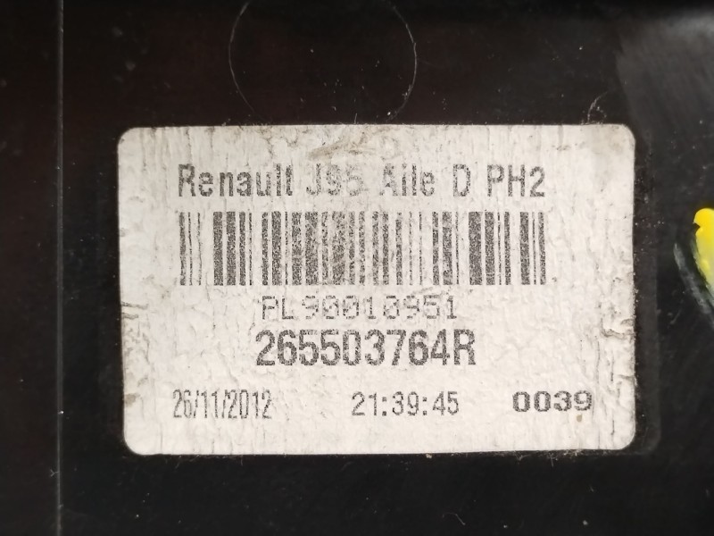 Recambio de piloto trasero derecho para renault scénic iii (jz0/1_) 1.2 tce referencia OEM IAM 265503764R 265500013R 