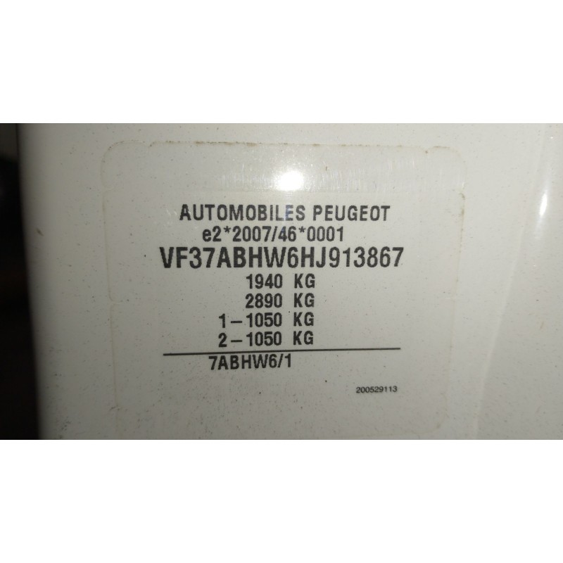 Recambio de motor completo para peugeot partner furgoneta/monovolumen (k9) 1.6 bluehdi 75 referencia OEM IAM BH02  