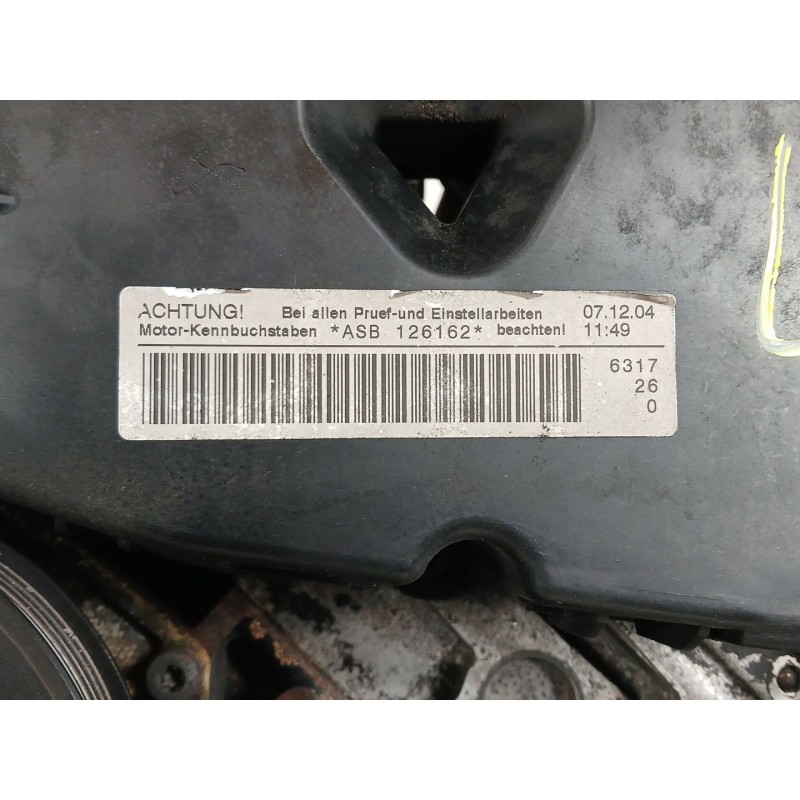Recambio de motor completo para audi a6 berlina (4f2) 3.0 tdi quattro (171kw) referencia OEM IAM ASB  